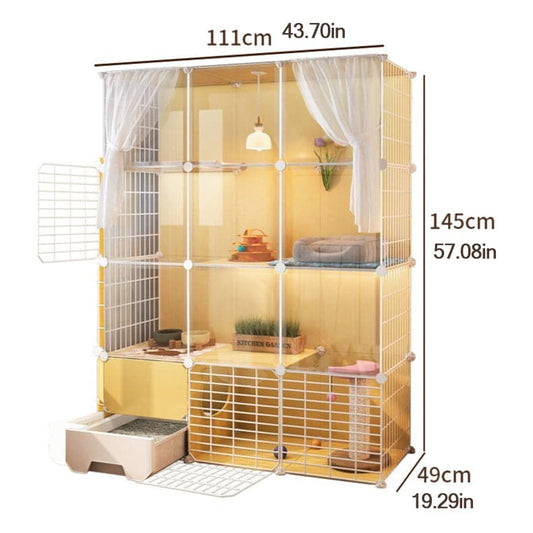 CutierStore® Cat Villa Include Cat Litter Box - PP11 - Cutier Store