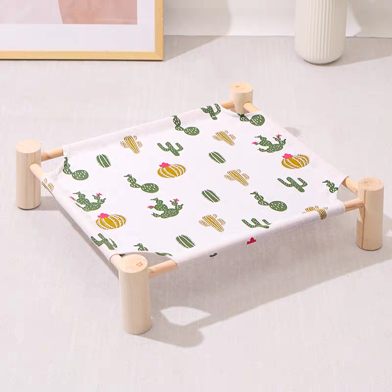 Wooden Cat Camp Bed for summer - Cutier Store