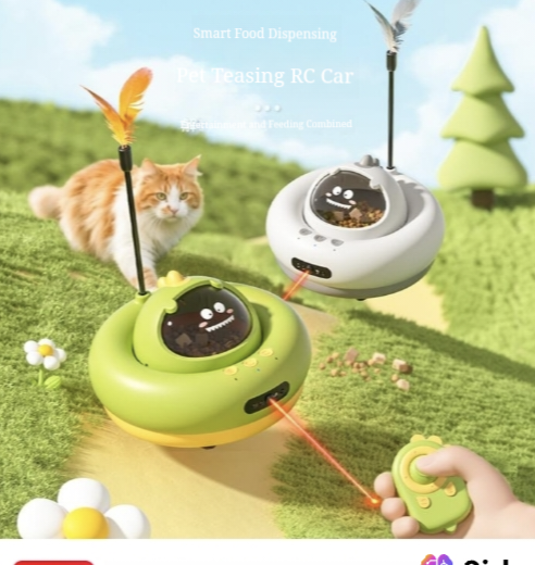 Smart Remote-Control Treat Racing Car Toy – Fun & Interactive Pet Toy | New Cat Owner Must-Have