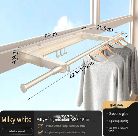 Foldable Wall-Mounted Clothes Drying Rack