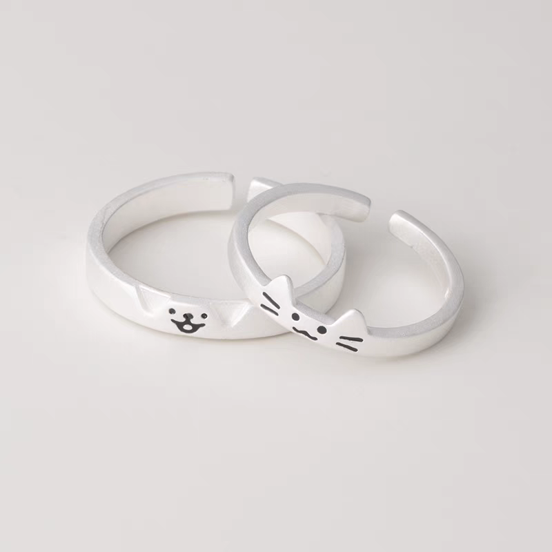 Cute Cat Paw Style Ring (2Pcs) - Cutier Store