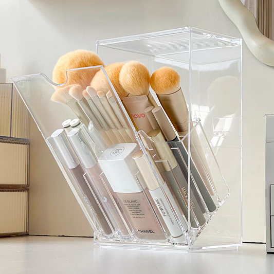 Makeup brush storage