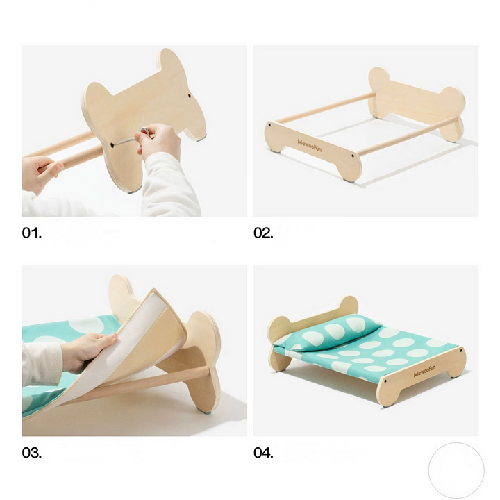 Cat luxury Wooden Bed - Cutier Store