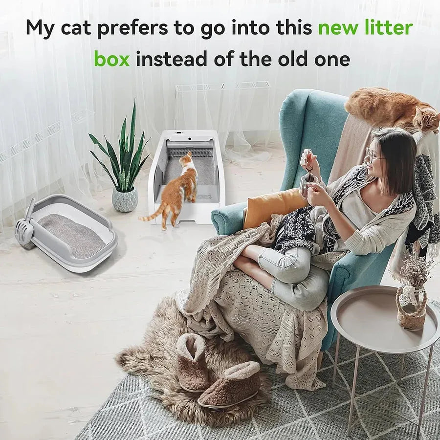 Self Cleaning Litter Box, Upgraded Automatic Cat Litter Box - Cutier Store