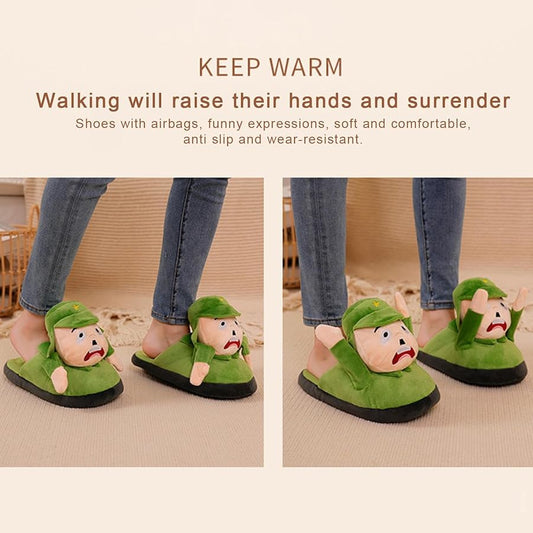 Plush cute cartoon slipper