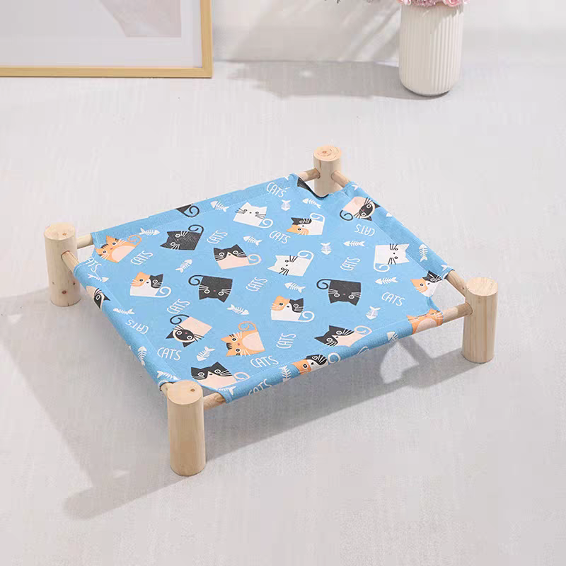 Wooden Cat Camp Bed for summer - Cutier Store