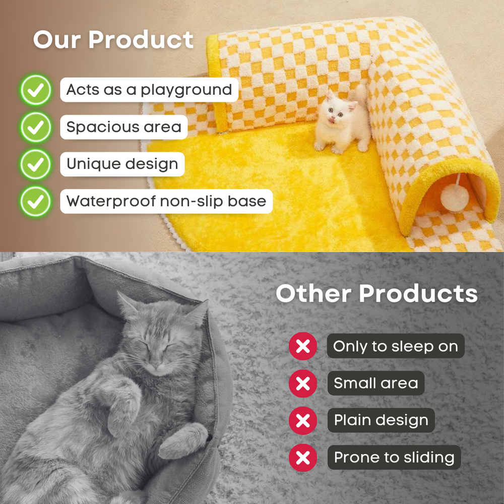 Cat tunnel soft bed - Cutier Store