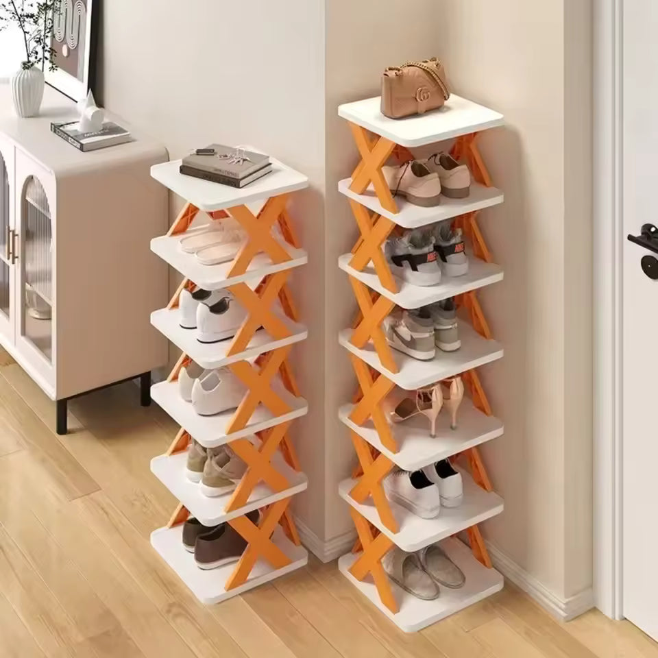 DIY Shoe Rack – Vertical Space Saver Storage Shelf for Entryway, Closet, Bedroom