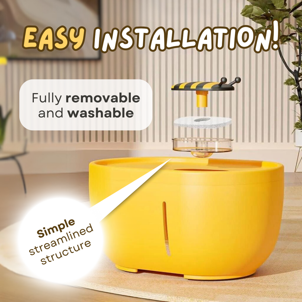 Pet Water bee fountain (4 filters free) - Cutier Store