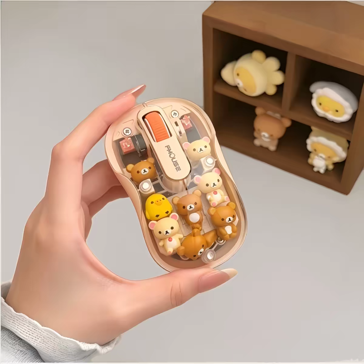 Bear Rilakkuma wireless computer mouse DIY