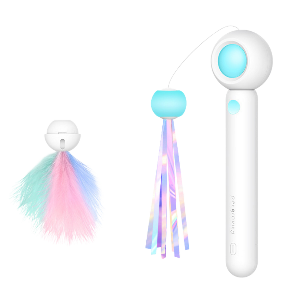 Multifunctional Cat laser Feather Stick Toy (2 in 1) - Cutier Store