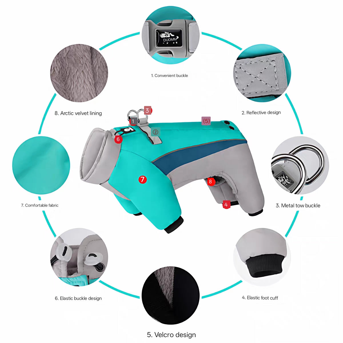 Snowproof windproof waterproof dog Jacket