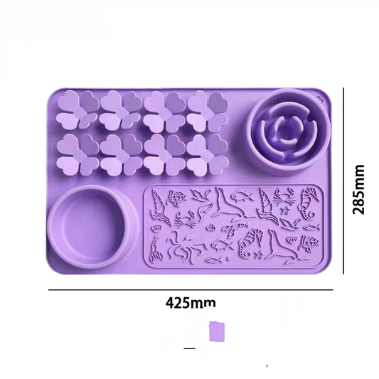 Multifunctional Slow feeder licking mat