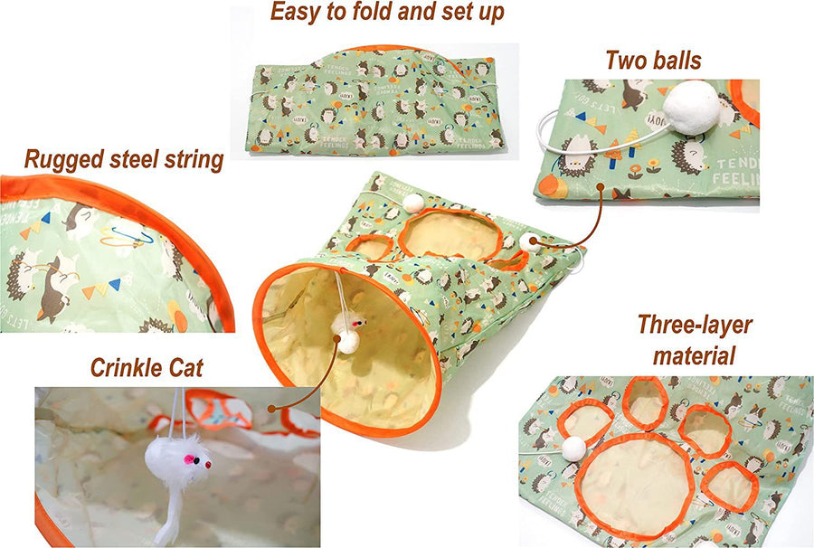 Cat Toy for Indoor Cats Foldable Cat Interactive Toys - Cutier Store