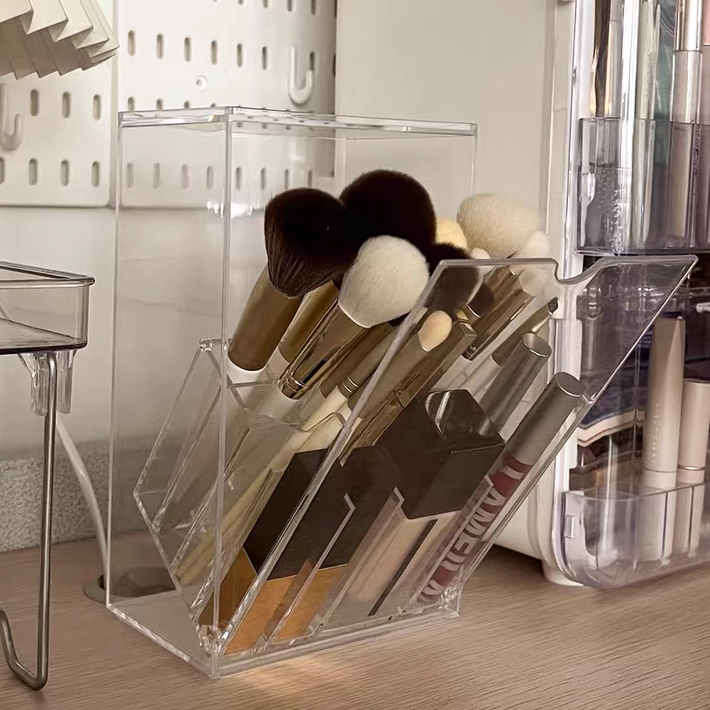 Makeup brush storage