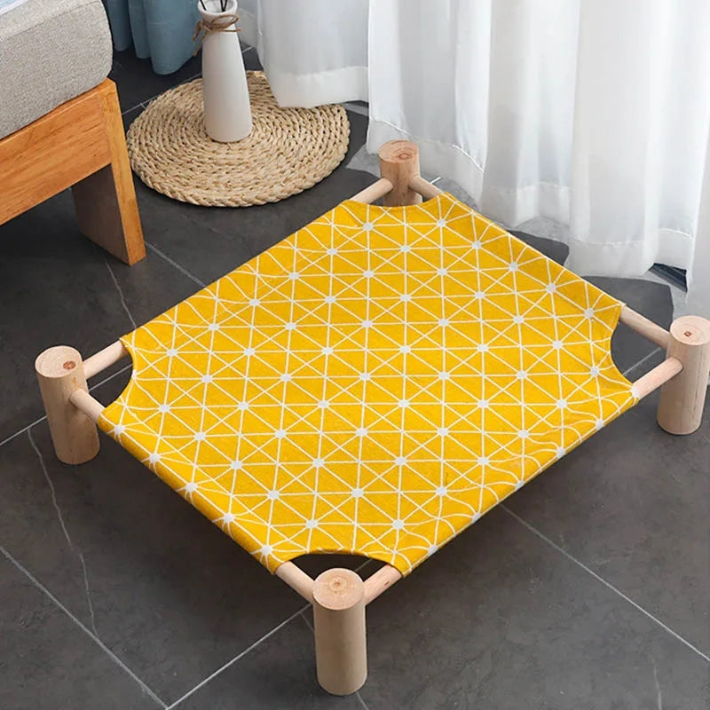 Wooden Cat Camp Bed for summer - Cutier Store