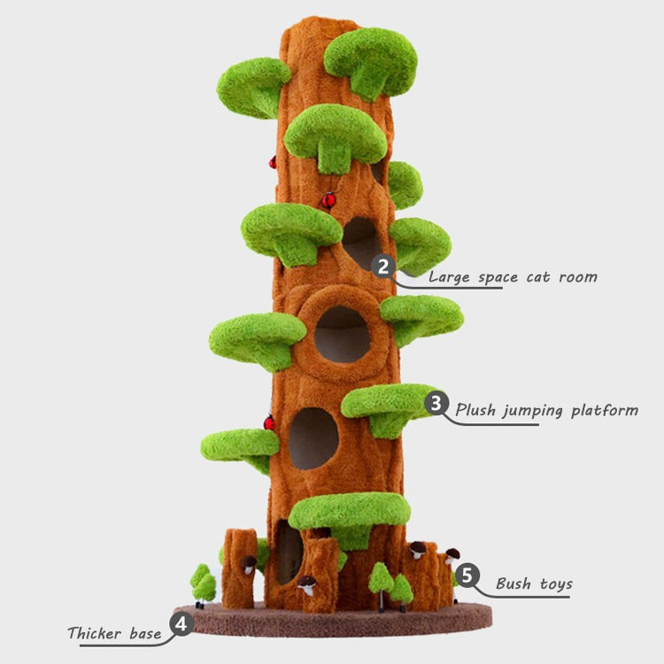 Luxury Simulation Climbing Frame Bed for Multiple Cat Tree - Cutier Store