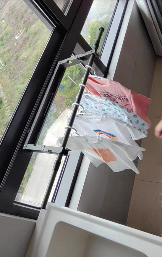 Foldable Wall-Mounted Clothes Drying Rack