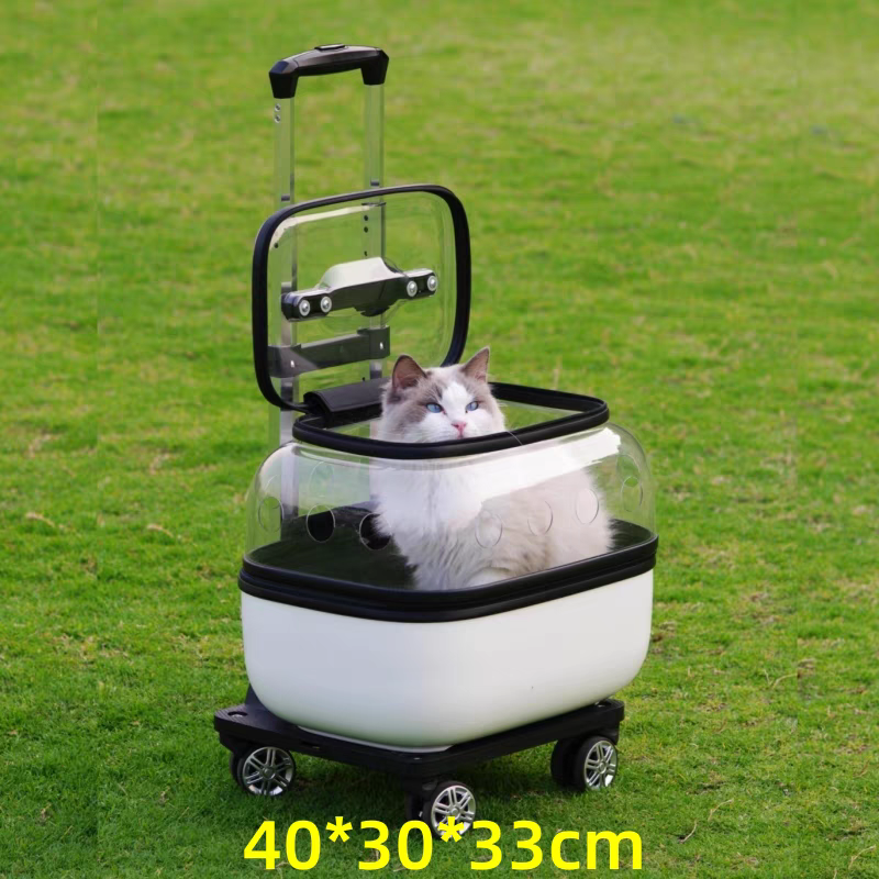 Pet Trolley transparent Suitcase - Cutier Store