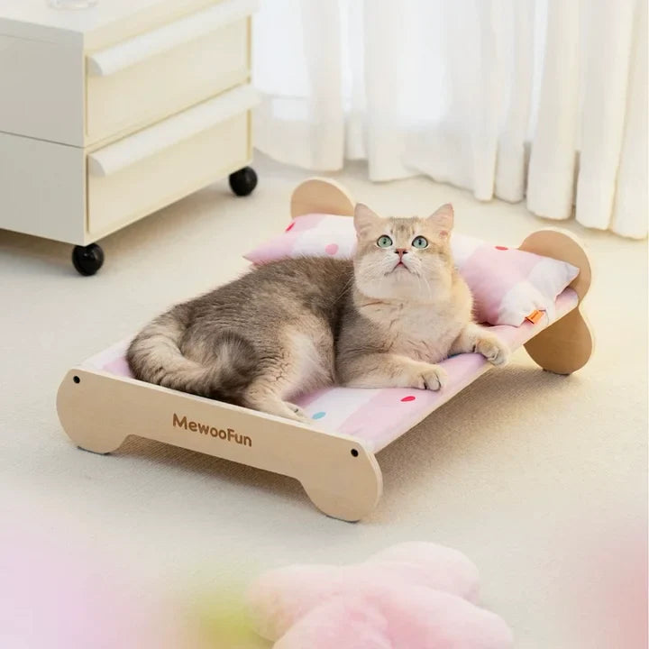 Cat luxury Wooden Bed - Cutier Store