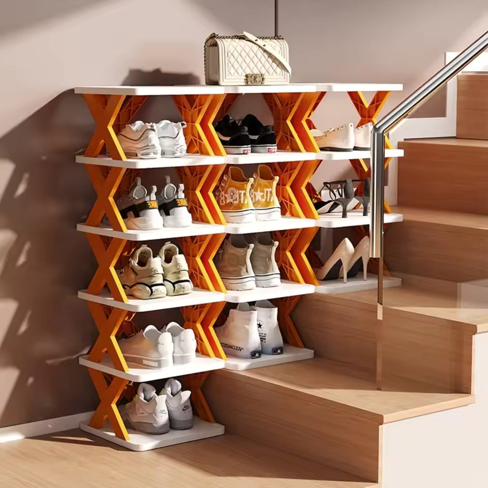 DIY Shoe Rack – Vertical Space Saver Storage Shelf for Entryway, Closet, Bedroom
