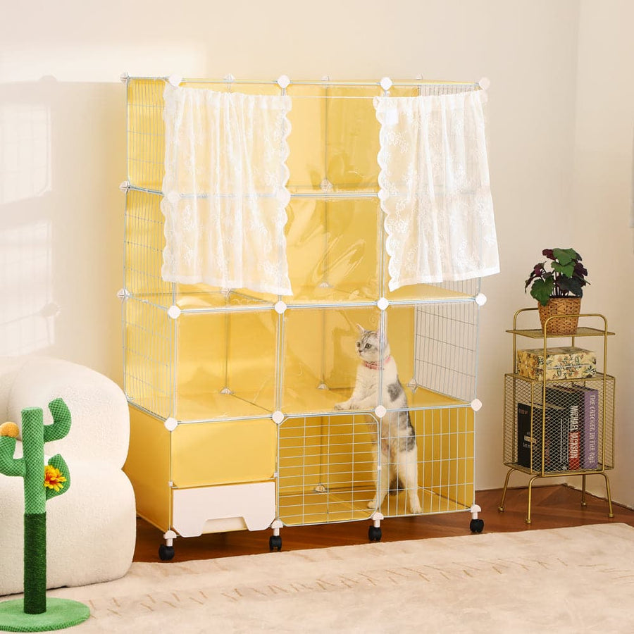 CutierStore® Cat Villa Include Cat Litter Box - PP11 - Cutier Store