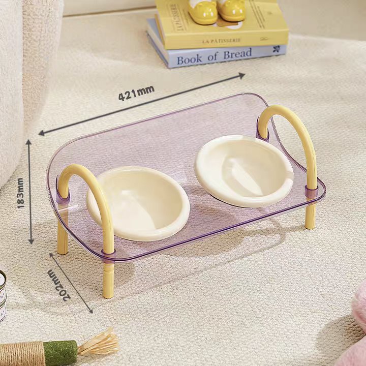 Anti Slip Dual Cat Bowl Set