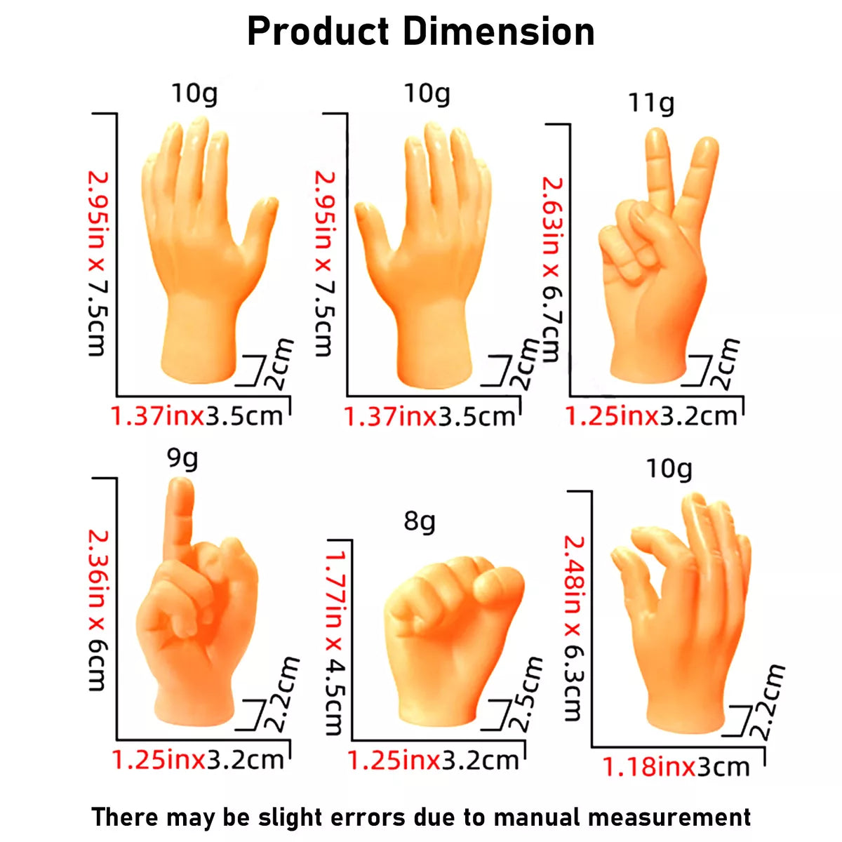 6PCS Cat Little funny Fake Human Hand - Cutier Store