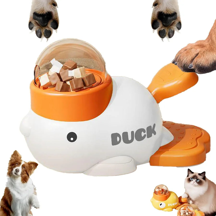 Dog Interactive Puzzle Feeder Toy – Duck Treat Dispenser & Slow Feeder - Cutier Store