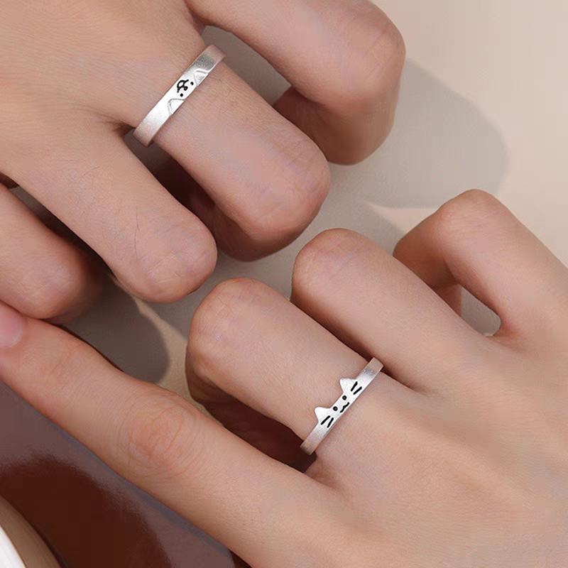 Cute Cat Paw Style Ring (2Pcs) - Cutier Store