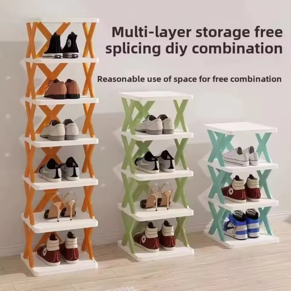 DIY Shoe Rack – Vertical Space Saver Storage Shelf for Entryway, Closet, Bedroom