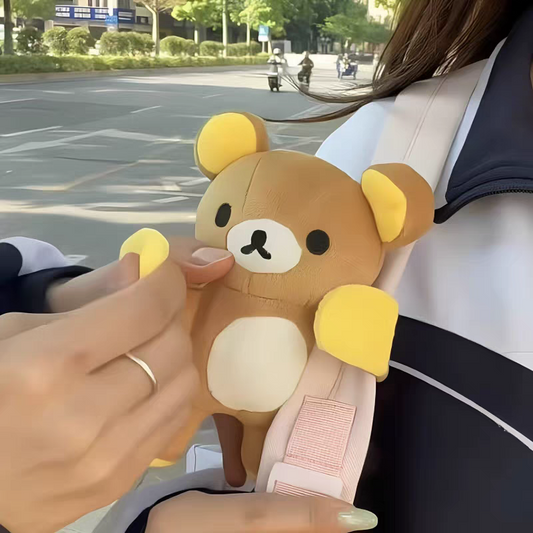 Cute Hugging Bear Slap Bracelet Plush Toy – Bag Charm & Wristband