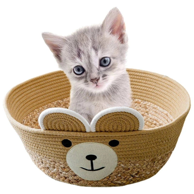 Cat Woven Basket Cooling Nest - Cutier Store