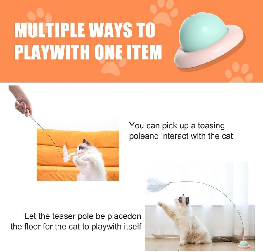 Cat suction feather stick Toy 😻 - Cutier Store