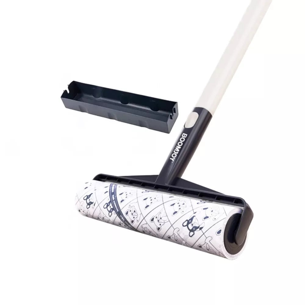 Long Handle Sticky Lint Roller Floor Carpet Clothes Pet Hair Remover - Cutier Store