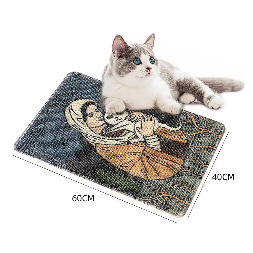 wall decoration painting pet cat claw scratching board - Cutier Store