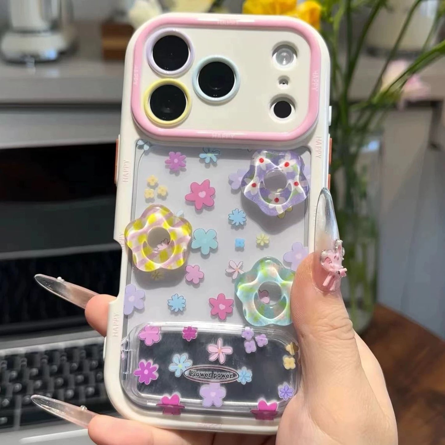 Cute flowers star iPhone Case
