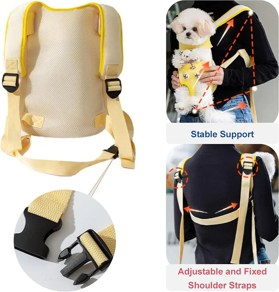 Cute Cartoon Front-Facing Pet Carrier Backpack