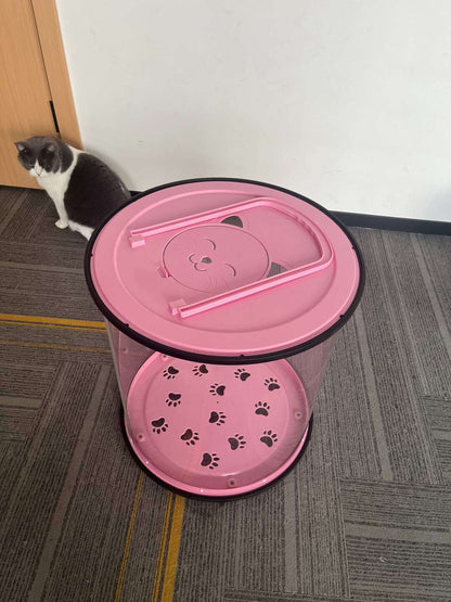 Transparent Cat Walking Roller Ball – Outdoor Cat Exercise Wheel & Safe Walking Bubble Carrier