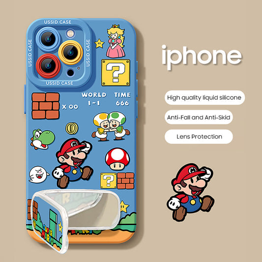 Super Mario Liquid Silicone Phone Case