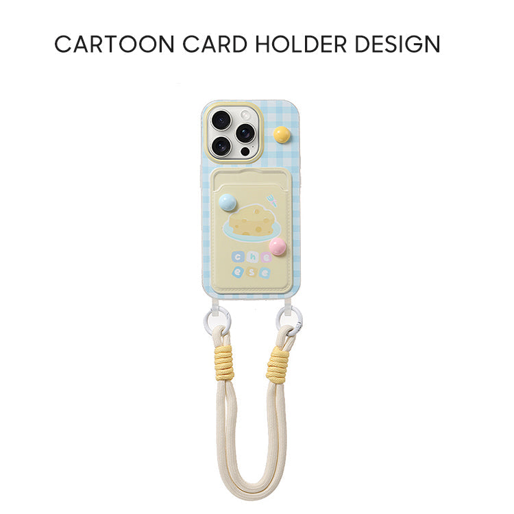 Cartoon Design Card Holder Phone Case