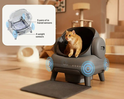 Smart cat litter box luxury style