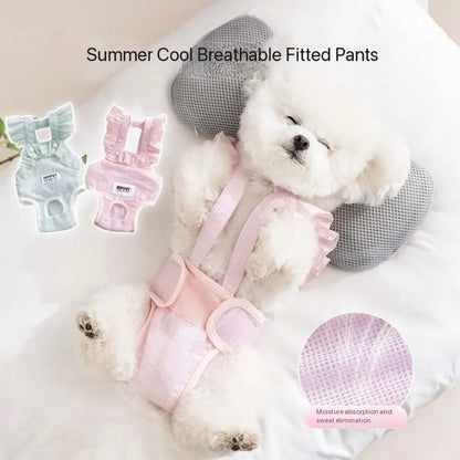 Breathable Dog Period Pants – Reusable Female Dog Heat Nappy & Menstrual Underwear for Dogs