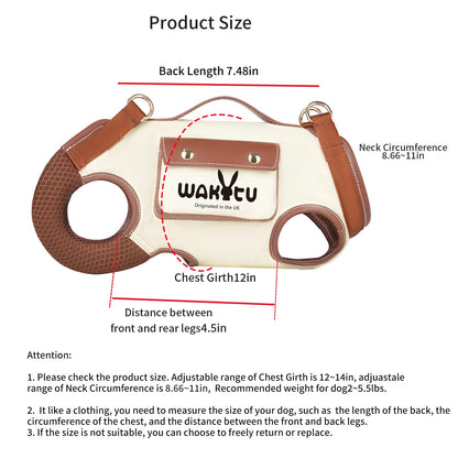 Classic Breathable Dog Carrier Tote – Lightweight Travel Bag for Small Dogs & Cats | Pet Travel Essential Gift