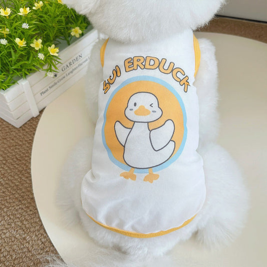 Cute duck Anti-shedding Cat Dog Summer Vest CUTIER STORE 