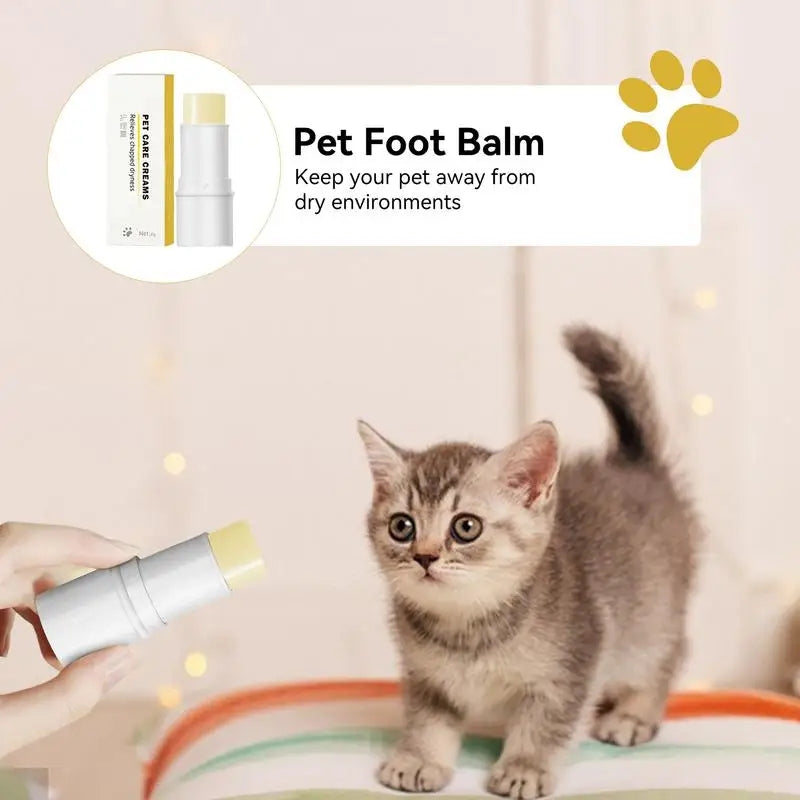 Pet paw cream for cats and dogs - nourishing, anti-drying foot and hand care.