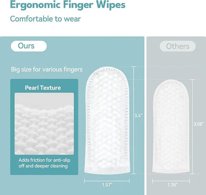 Ear Wipes Finger for Dogs & Cats Comfy Finger Design | 50 Count Pack - Cutier Store
