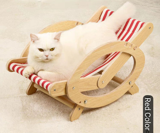 Luxury Wooden cat bed summer hammock chair