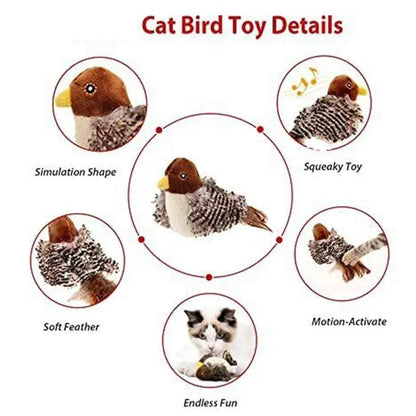 Mouse chirping Sounding flapping Bird Teasing Cat Toy - Cutier Store