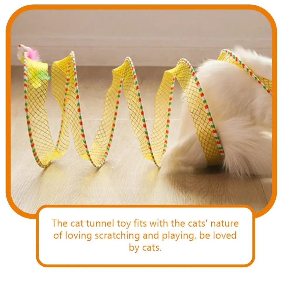 Cat tunnel teaser toy